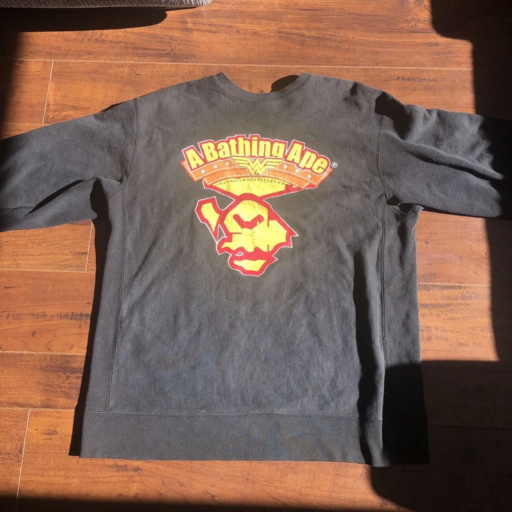 BAPE BLACK CREWNECK